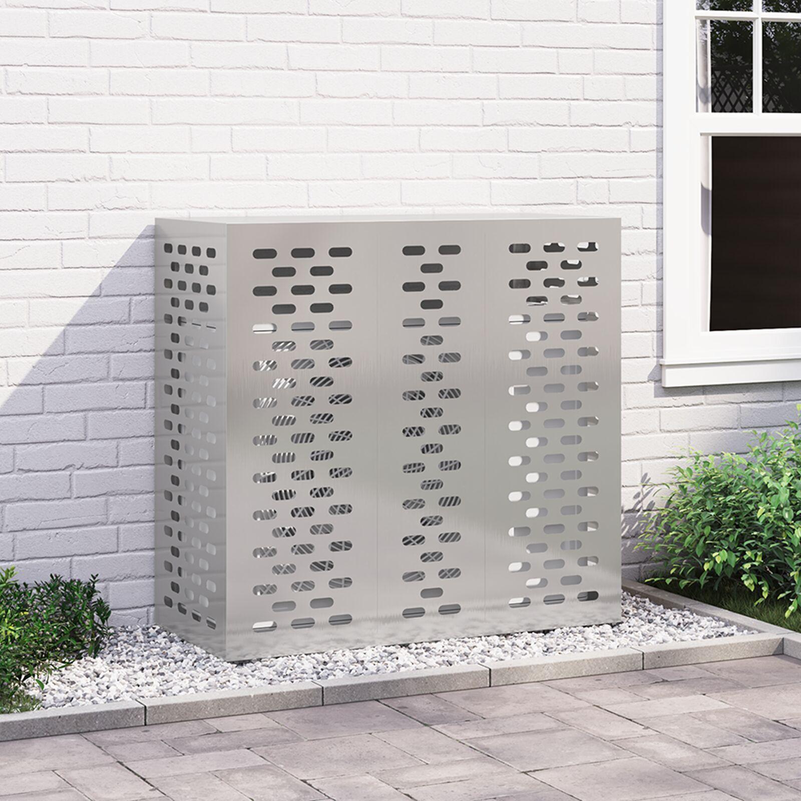 Aircondition Cover 110x50x105 Rustfrit Stål - Klimaanlæg  - 8721158870032